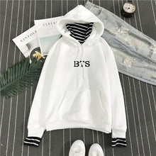 Load image into Gallery viewer, BTS Striped Hoodie