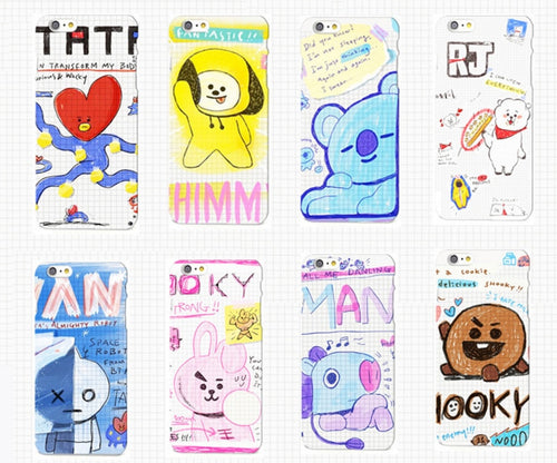 BT21 Sketched iPhone Case - Limited Edition