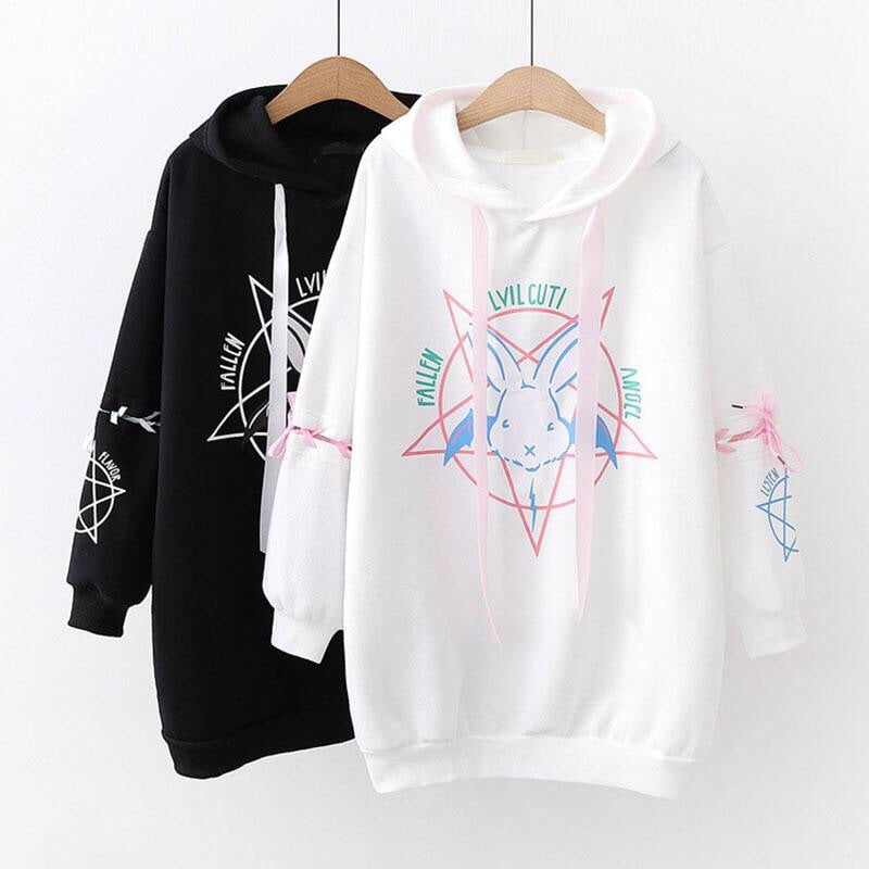 JOEY 新品 EVIL トレーナー (L)140cm Evil Cutie Oversized Hoodie – Roo Roo Kawaii