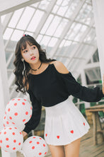 Load image into Gallery viewer, Kawaii Heart Pleated Skirt