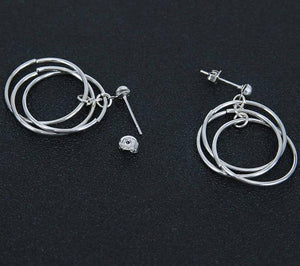 BTS Triple Ring Earrings (Pair)