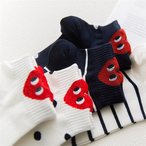 Harajuku Heart Socks