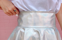 Load image into Gallery viewer, Holographic Pleated Skirt