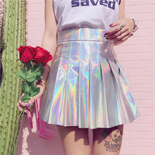 Load image into Gallery viewer, Holographic Pleated Skirt