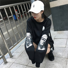 Load image into Gallery viewer, Oversized Harajuku &#39;Lets Rock&#39; Sweatshirt