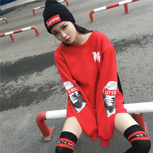 Load image into Gallery viewer, Oversized Harajuku &#39;Lets Rock&#39; Sweatshirt