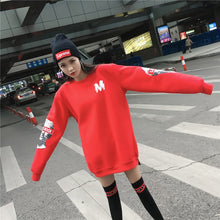 Load image into Gallery viewer, Oversized Harajuku &#39;Lets Rock&#39; Sweatshirt