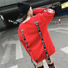 Load image into Gallery viewer, Oversized Harajuku &#39;Lets Rock&#39; Sweatshirt