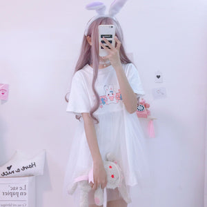 Kawaii Rabbit Summer Dress