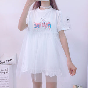 Kawaii Rabbit Summer Dress