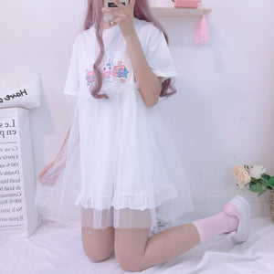 Kawaii Rabbit Summer Dress
