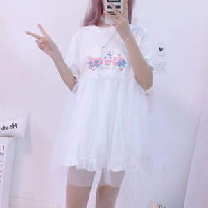 Kawaii Rabbit Summer Dress