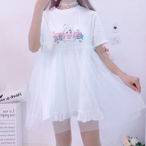 Kawaii Rabbit Summer Dress