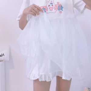 Kawaii Rabbit Summer Dress