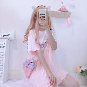 Kawaii Rabbit Summer Dress