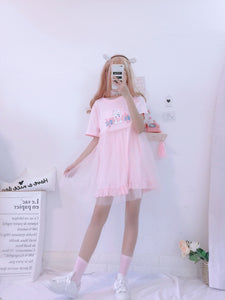 Kawaii Rabbit Summer Dress