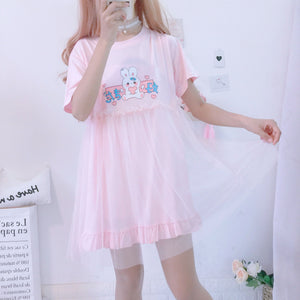 Kawaii Rabbit Summer Dress