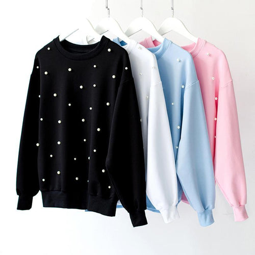 Kawaii Pearl Oversized Sweater
