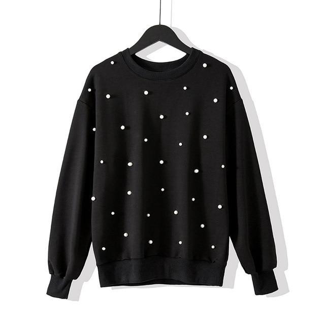 Kawaii Pearl Oversized Sweater