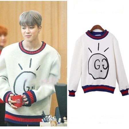 Jimin Skull Sweatshirt