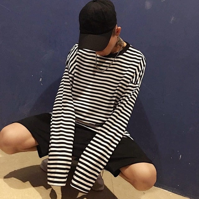 Oversized Striped Tee