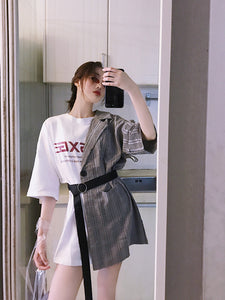 Harajuku Block Style Dress