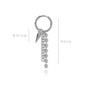 BTS Suga Spike Chain & Bead Earring