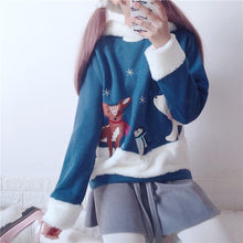Load image into Gallery viewer, Kawaii Fluffy Reindeer Hoodie