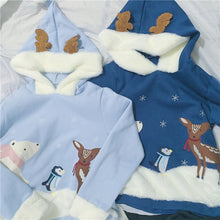 Load image into Gallery viewer, Kawaii Fluffy Reindeer Hoodie