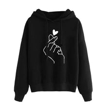 Load image into Gallery viewer, Finger Heart Hoodie