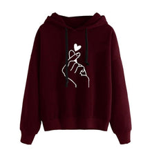 Load image into Gallery viewer, Finger Heart Hoodie
