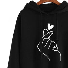 Load image into Gallery viewer, Finger Heart Hoodie