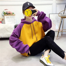 Load image into Gallery viewer, Oversized Patchwork Hoodie