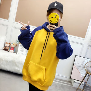 Oversized Patchwork Hoodie