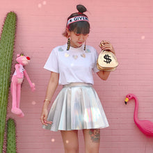 Load image into Gallery viewer, Holographic Pleated Skirt