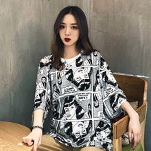 Load image into Gallery viewer, Harajuku Oversized Comic Tee
