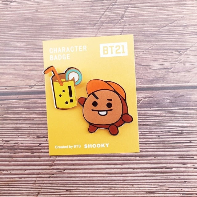 BT21 Acrylic Pins